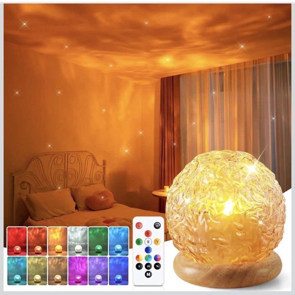 NIB Mubarek Ambient Lighting 216 Modes 3-in-1 Sunset/Ocean Lamp with Remote